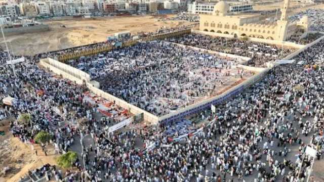 بعد صلاة العيد.. مدينة السادات تتضامن مع غزة بحشد جماهيري ضخم