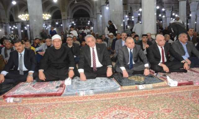 محافظ الغربية يشهد احتفال مديرية الأوقاف بليلة القدر من رحاب المسجد الأحمدي بطنطا