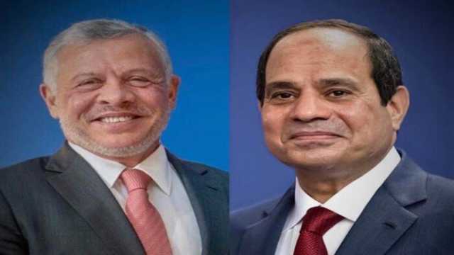 الرئيس السيسي يتلقى اتصالا من العاهل الأردني للتهنئة بحلول عيد الفطر المبارك