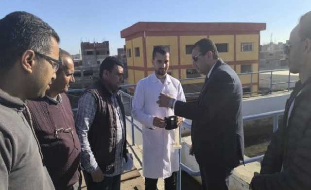 استعدادًا لعيد الفطر.. متابعة ضغوط مياه الشرب وسير العمل بمحطات كفر الدوار
