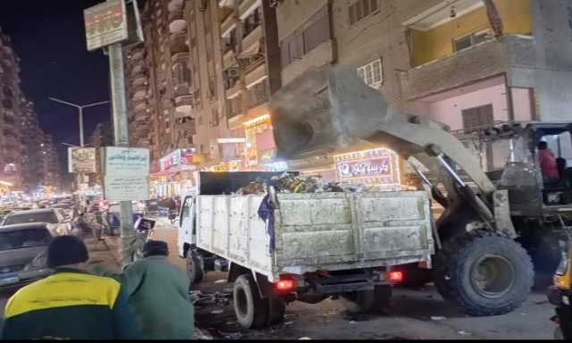 محافظ الجيزة: رفع 2000 طن مخلفات بمعدات وفرق هيئة النظافة خلال أسبوع