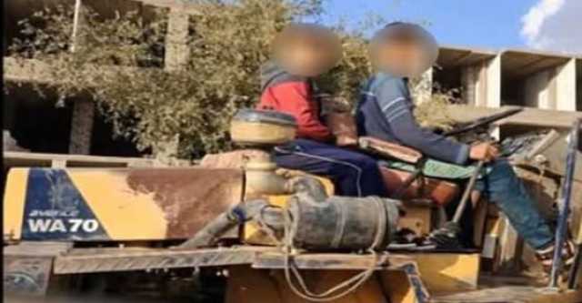 أمن القليوبية يكشف تفاصيل ضبط طفل يقود 'لودر' بدون لوحات معدنية