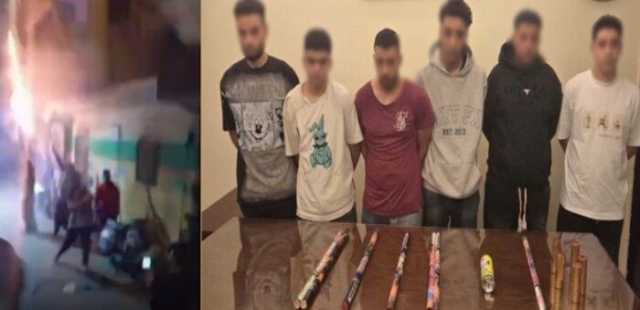 القبض على المتهمين بإشعال الألعاب النارية وترويع المواطنين في الجيزة | فيديو