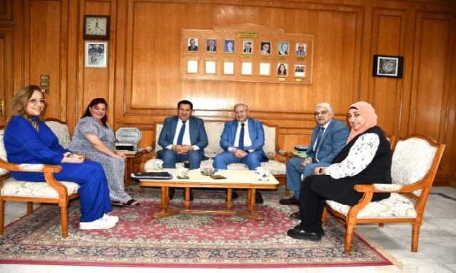 جامعة حلوان تستقبل وفد هيئة «سنتريور» للمراجعة على نظام الجودة الإدارية