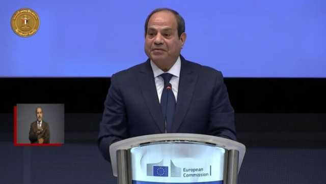 الرئيس السيسي: موقع مصر يتيح للشركات الأوروبية الوصول إلى إفريقيا وآسيا