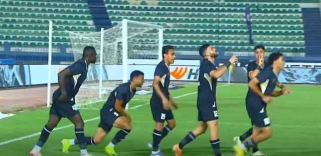 حامد حمدان يقود بتروجيت للتقدم على الأهلي في الشوط الأول من الدوري المصري