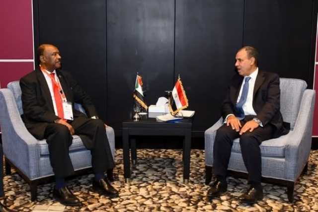 وزير الخارجية يلتقي نظيره السوداني على هامش منتدى أسوان للسلام والتنمية المستدامة