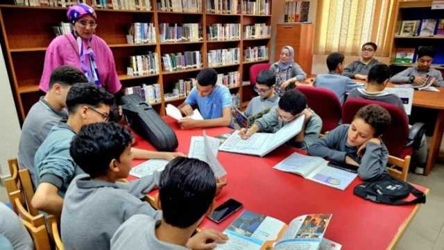 توافد طلاب مدارس الغربية للمشاركة في فعاليات دوري المكتبات بالمركز الثقافي بطنطا
