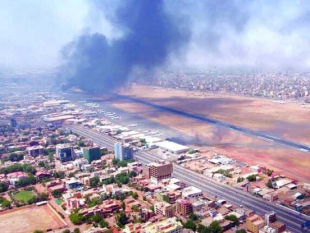 هجوم بطائرة مسيرة يستهدف محيط مطار الخرطوم