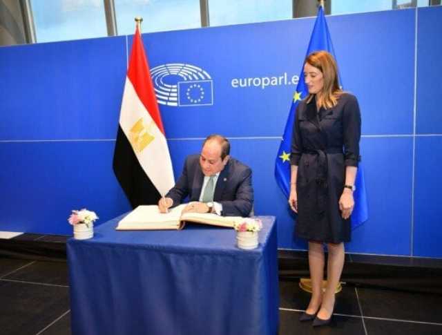 الرئاسة المصرية تنشر فيديو يوثق زيارة الرئيس عبد الفتاح السيسى إلى بروكسل