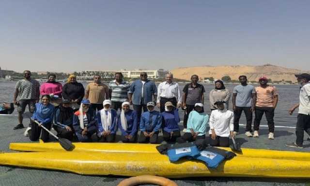جامعة أسوان تنظم زيارة ميدانية لطلاب كلية علوم الرياضة إلى نادي التجديف