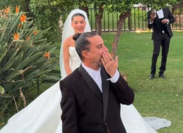 وسط أجواء مليئة بالبهجة.. اللقطات الأولى من زفاف المخرج هادي الباجوري من هايدي خالد| فيديو