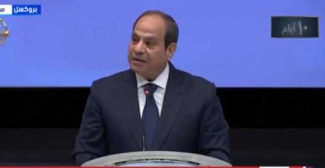 الرئيس السيسي: حريصون على تعزيز الشراكة مع الاتحاد الأوروبي