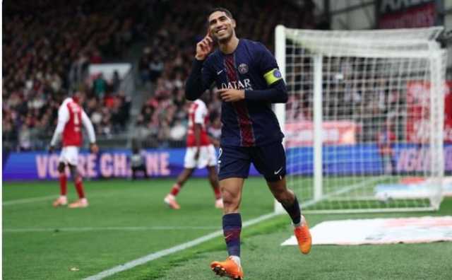 حكيمي يقود باريس سان جيرمان للفوز على بريست في الدوري الفرنسي