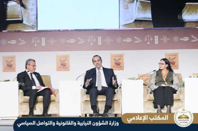 وزير الشئون النيابية: مكافحة الفساد تحتاج تشريعًا منضبطا ومراقبة على سلامة عملية التطبيق