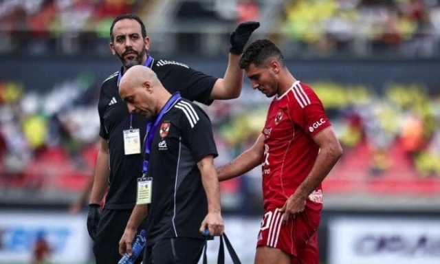الأهلي يعلن تفاصيل إصابة محمد شريف وبرنامجه العلاجي