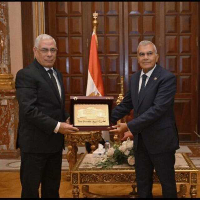 رئيس مجلس الشيوخ يستقبل النائب العام لتقديم التهنئة لرئاسة المجلس