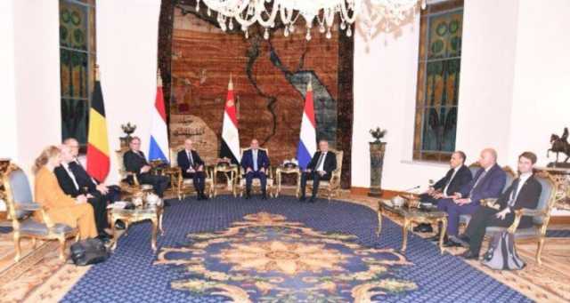 الرئيس السيسي يؤكد على متانة العلاقات بين مصر ودول تجمع البنلوكس