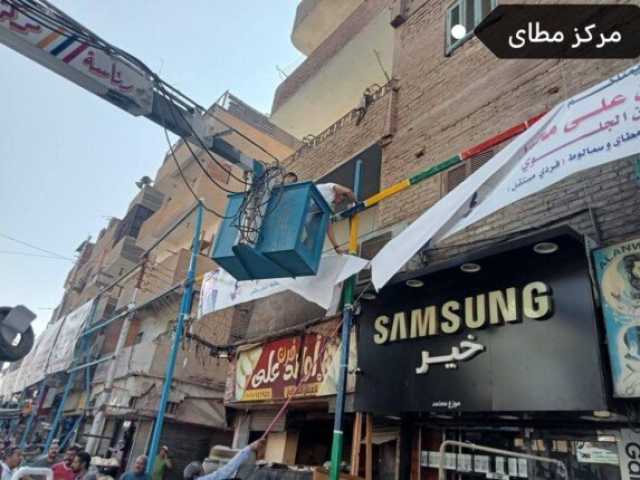 بعد رصد شكوى عبر السوشيال ميديا.. حملات موسعة لرفع الإعلانات المخالفة واللافتات المتعدية بالمنيا