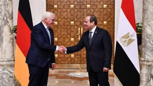 رئيس ألمانيا يشكر الرئيس السيسي على جهود مصر لإيقاف الحرب في غزة
