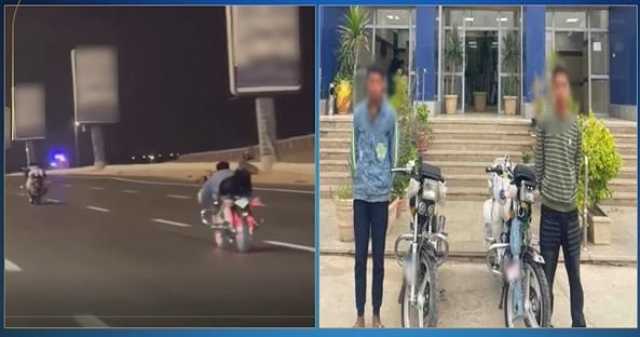ضبط شابين يستعرضان بـ «دراجتين ناريتين» على طريق سريع بالقاهرة