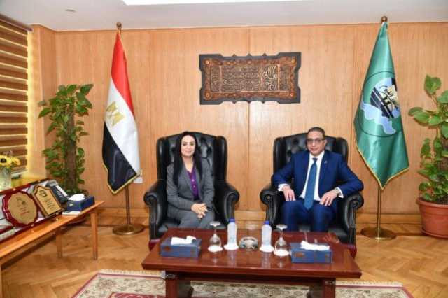 محافظ الفيوم يستقبل وزيرة التضامن الاجتماعي ويناقشان سبل التعاون المشترك