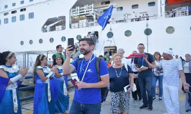 على أنغام السمسمية.. ميناء بورسعيد السياحي يستقبل السفينة السياحية «MSC Armonia» وعلى متنها 2700 سائح
