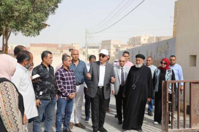مشروع قومي واستثمار سياحي.. محافظ المنيا يتفقد منطقة جبل الطير لتوثيق محطات العائلة المقدسة
