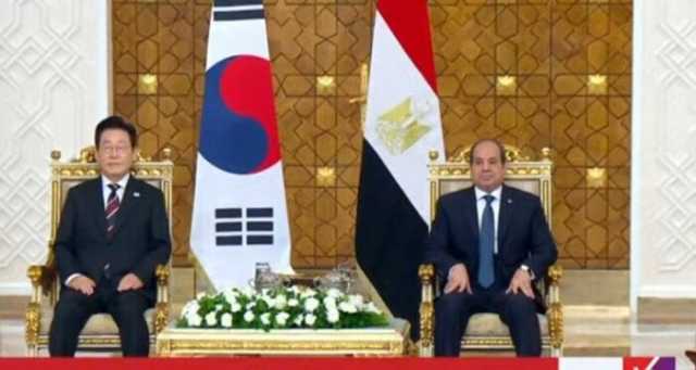 الرئيس السيسي ورئيس كوريا الجنوبية يشهدان توقيع اتفاقيات التعاون المشترك
