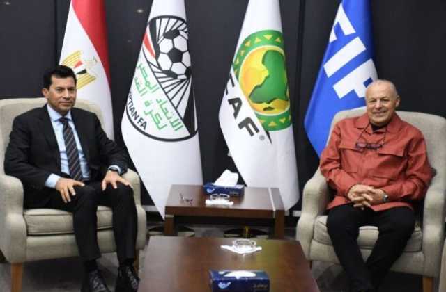 أبوريدة يستقبل وزير الرياضة لبحث دعم المنتخبات وتنفيذ توجيهات الرئيس السيسي