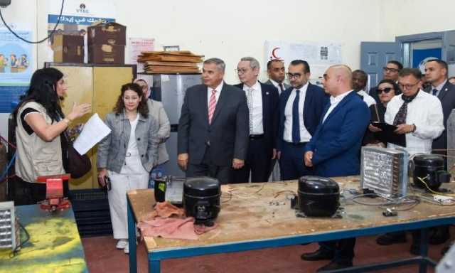 محافظ الإسكندرية يستقبل وفد رؤساء اللجان التنفيذية لوكالات الأمم المتحدة بمركز التدريب المهني (VTEC)