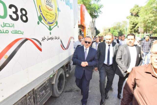 محافظ أسيوط يتفقد قافلة «البر والتقوى» لدعم الأسر الأولى بالرعاية وتجهيز العرائس