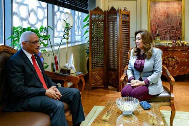 وزيرة التنمية تبحث مع محافظ شمال سيناء الموقف التنفيذي للمشروعات التنموية