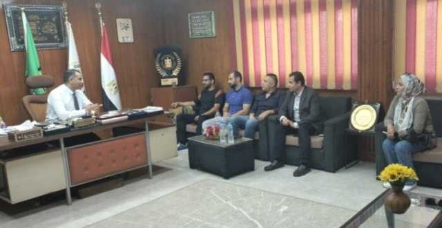 مدير شباب والرياضة بالقليوبية يبحث مع إدارة المنطقة للمصارعة سبل الارتقاء باللعبة