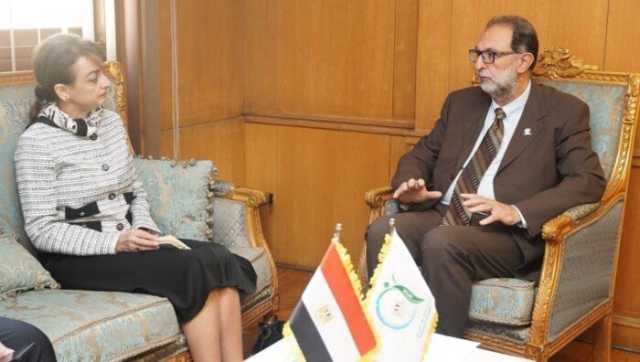 رئيس الهيئة القومية لسلامة الغذاء يستقبل سفيرة رومانيا لدى القاهرة