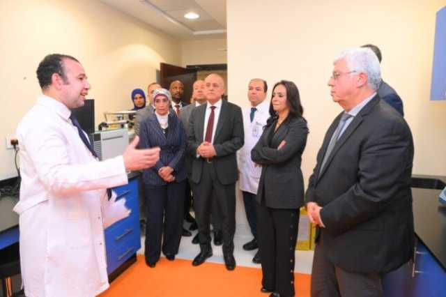 وزيرا التعليم العالي والتضامن ومحافظ الأقصر يتفقدون مستشفى شفاء الأورمان لعلاج السرطان