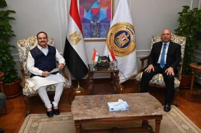 كامل الوزير يبحث تعزيز التعاون المشترك مع الهند في مجالي الصناعة والنقل