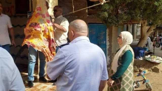 ضبط 100 كيلو لحوم مذبوحة خارج السلخانة وبأختام مزورة بالمنوفية