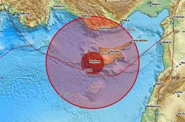 زلزال آخر يضرب قبرص في نفس اليوم