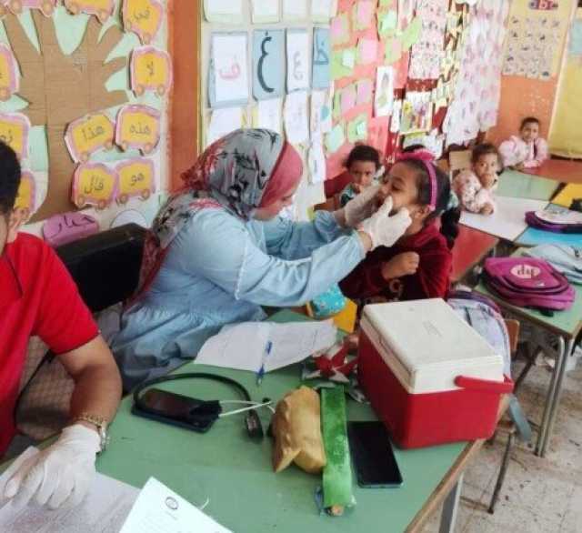 بني سويف تفحص أكثر من 170 ألف تلميذ ضمن مبادرة '100 مليون صحة' للكشف عن سوء التغذية