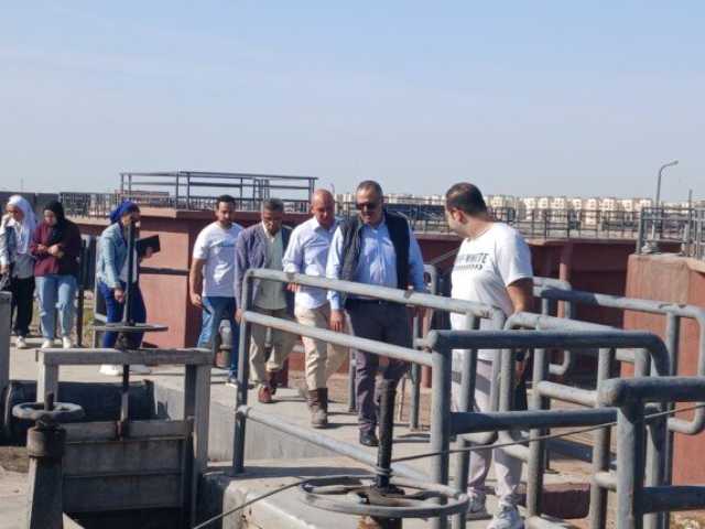 رئيس مياه القناة يُفاجئ محطة معالجة صرف صحي بور فؤاد بمحافظة بورسعيد
