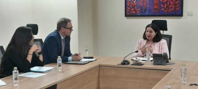 نائبة وزيرة التضامن الاجتماعي تلتقي رئيس التعاون الإنمائي الألماني بسفارة ألمانيا بالقاهرة