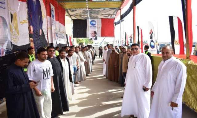 إقبال كثيف على لجان العلمين في انتخابات مجلس النواب