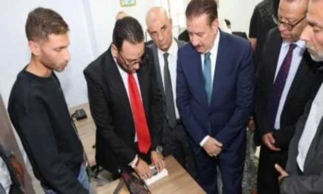 محافظ المنوفية يشهد فعاليات افتتاح المعمل الرقمى سطر برايل الالكتروني