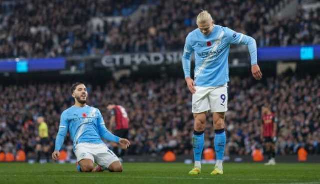 مانشستر سيتي يستمر في مطاردة أرسنال بتحقيق انتصارًا كبيرًا على بورنموث بالبريميرليج