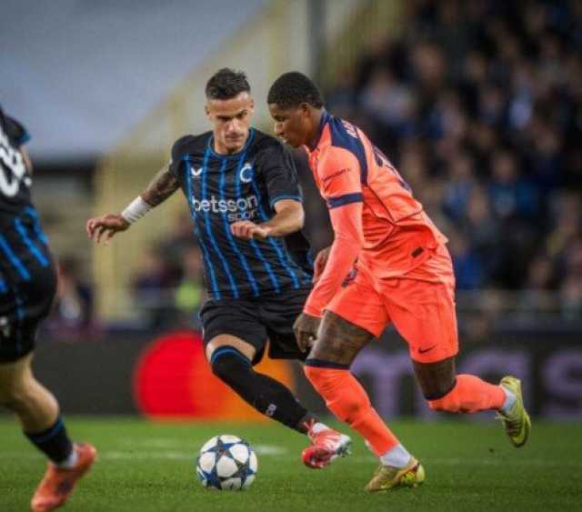 برشلونة يتأخر في النتيجة أمام كلوب بروج بالشوط الأول من دوري أبطال أوروبا «فيديو»