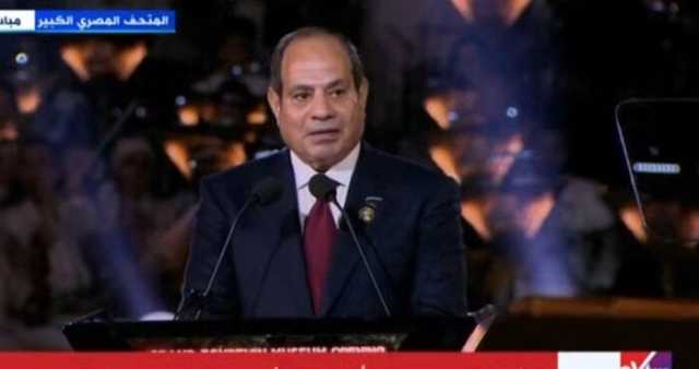 الرئيس السيسي: مصر أقدم دولة عرفها التاريخ
