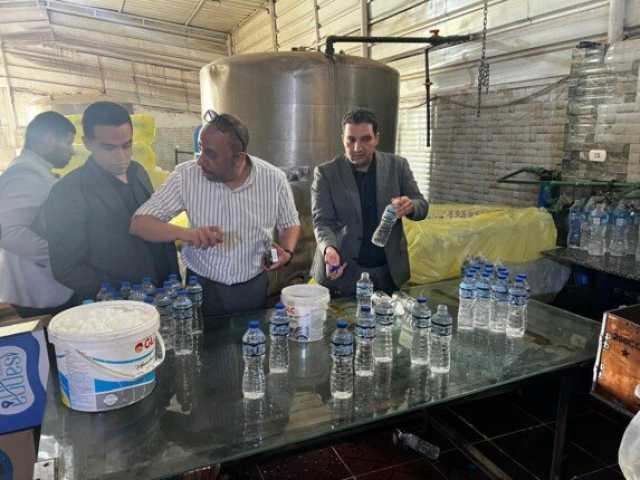 «حماية المستهلك» يُداهم محطة غير مرخصة لتعبئة زجاجات المياه المعدنية في طوخ