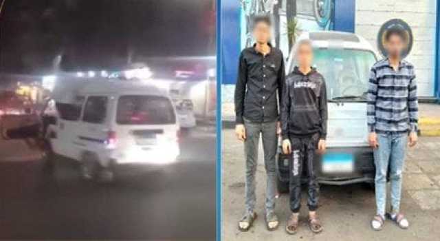 ضبط سائق سيارة فان وبرفقته طالبين بتهمة أداء حركات استعراضية بالإسكندرية