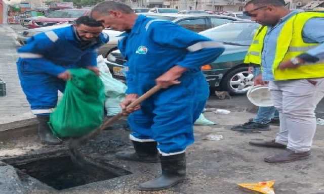 رئيس مياه القناة يشدد على تطهير شنايش الأمطار وتجهيز سيارات الكسح والطوارئ